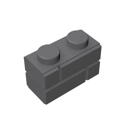 600pcs Bricks Parts DIY 98283 1x2 Checkered Brick Wall Brick Parts Compatible Educational Building Blocks Parts Toys