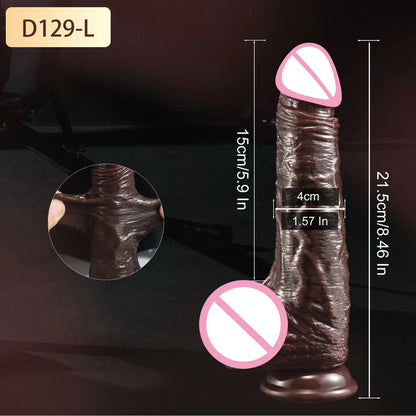 Wearable Realistic Strapon Dildo Skin Testicles Sliding Anal Vagina Sexy Adult Masturbation Big Penis For Women Sex Toys Dildos