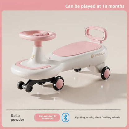 Kids Wobble Car 1 12 Anti Tip Silent Wheels Music Rocking Adults Sit Anti-rollover Children's Wiggle Car Adults Can Sit