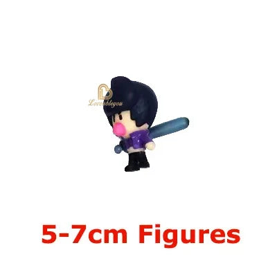 24pcs Anime Mini Figures Accessories Charms Poco Spike Nita Cute Cartoon Heroes Model Toys Game Collectibles for Children Gift