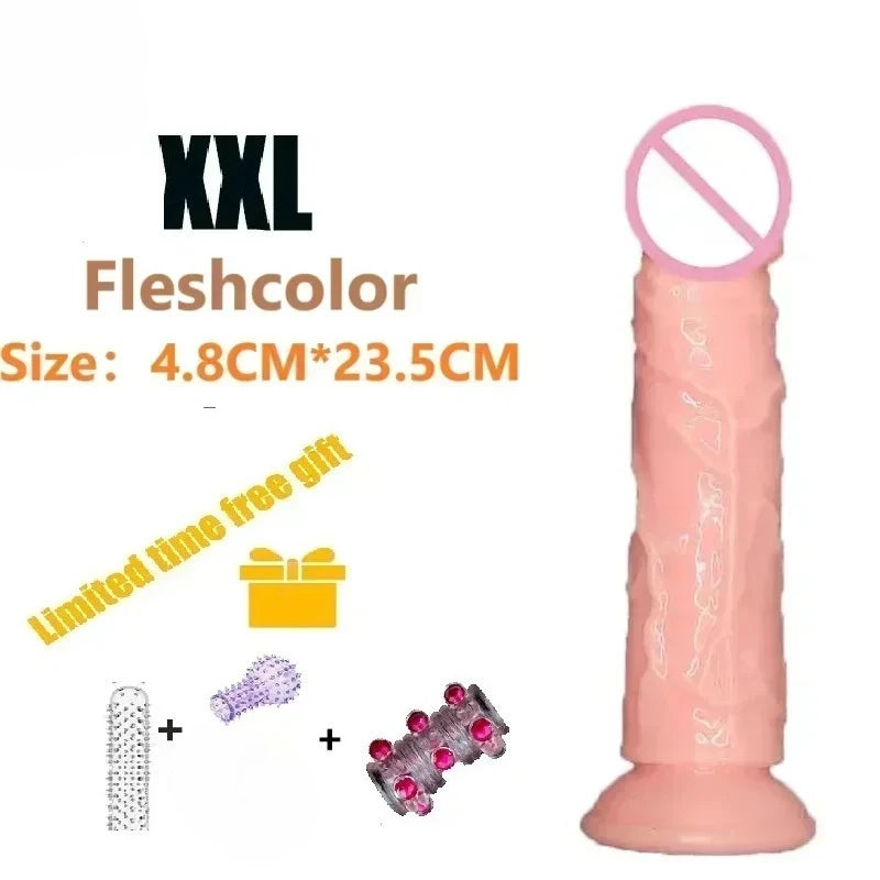 Dildos Sex Toys Dick Cheap Soft Female Vagina Clitoris Anal Masturbators Penis with Suction Cup 5 Colors Consolador Dildo Gode