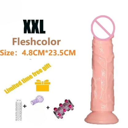 Dildos Sex Toys Dick Cheap Soft Female Vagina Clitoris Anal Masturbators Penis with Suction Cup 5 Colors Consolador Dildo Gode