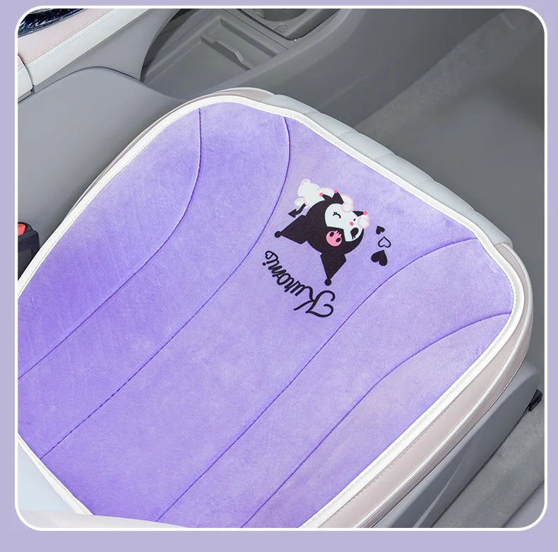 My Melody Car Seat Cushion Sweat Absorbing Plush Women's Cute Cartoon Pillow Comfortable Soft Cushion for Vehicle Seat
