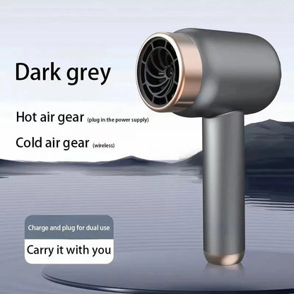 Hair Dryer Charging Portable USB Rechargeable Hairdryer High-Power Home Quick-Dry Hair Salon Travel Blow Dryer