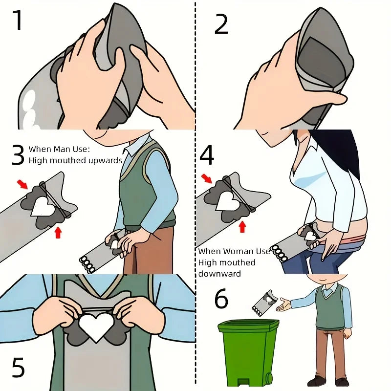 Car Emergency Urine Bag 700ML Outdoor Disposable Travel Mobile Toilet Traffic Jam Portable Unisex Urinal Bag Baby Vomiting Bags