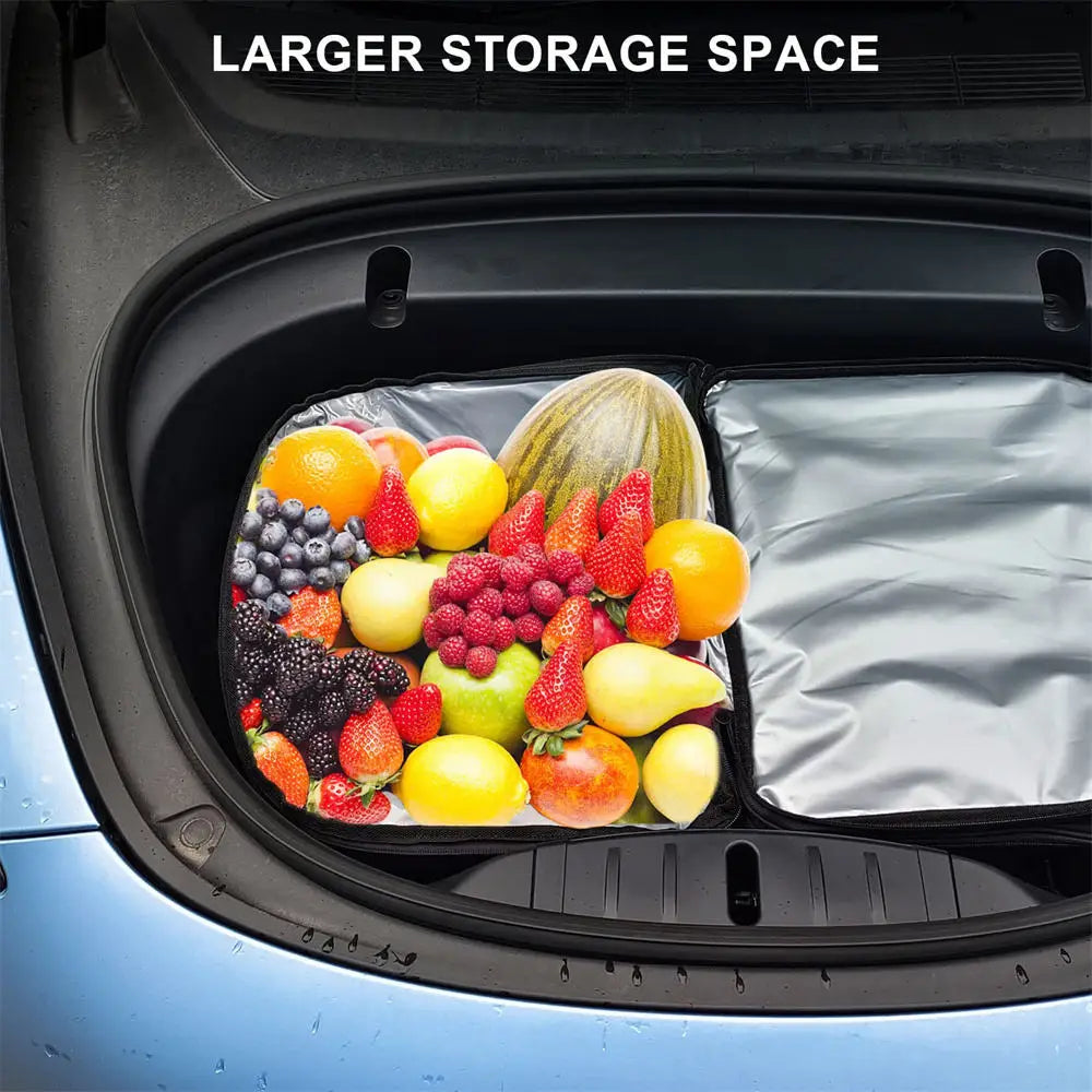 For Tesl Model 3 Y YL Juniper Highland 2025-2020 2026 Frunk Cooler Organizer Insulation Bag Front Trunk Storage Outdoor