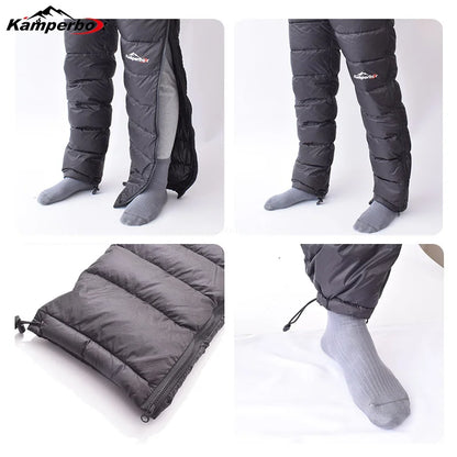Men White Duck Down Pants Waterproof Winter Windproof Pant Man Run Sports Fitness Trousers Warm Breathable Male Pants ﻿Kamperbox