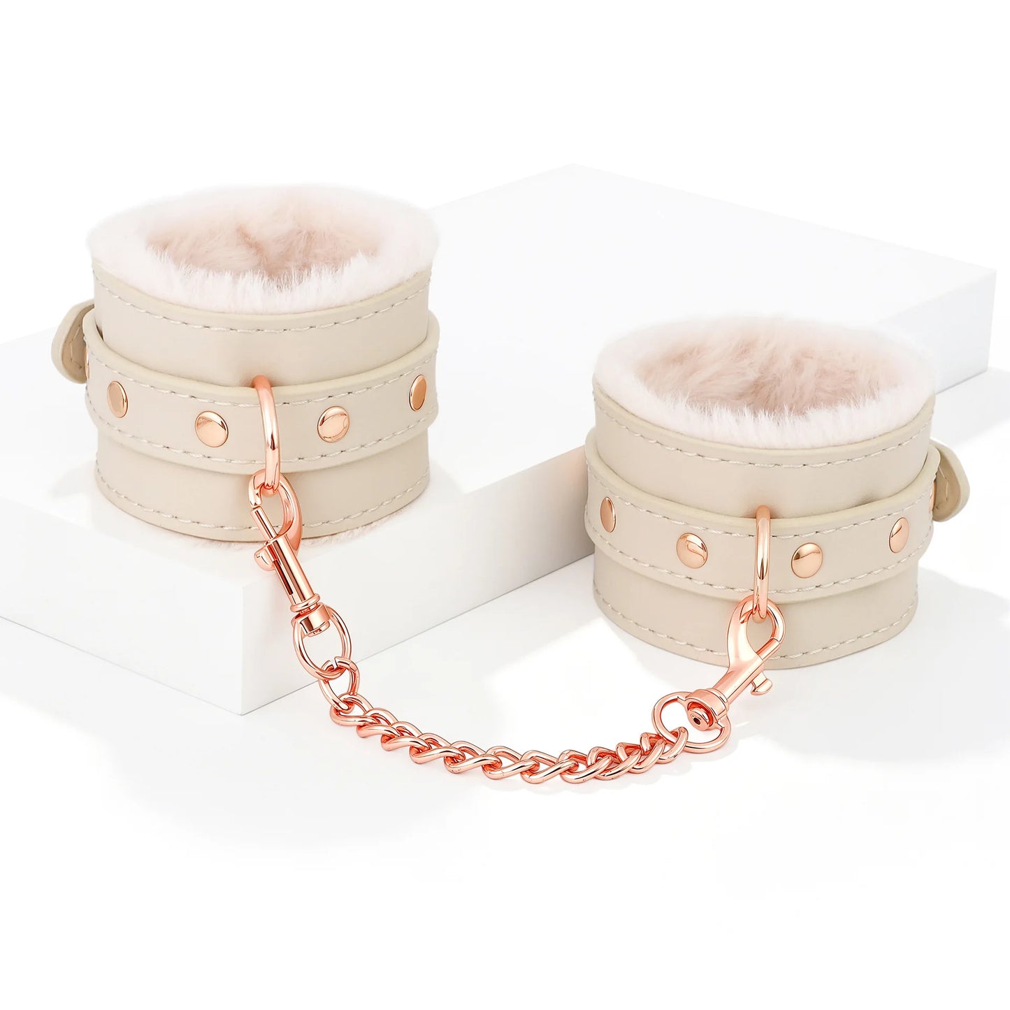 White PU Leather Sex Handcuffs Ankle Cuffs And Collar Bdsm Bondage Set Sex Toys for Couples Womens Erotic Accessories Products ﻿