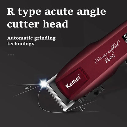KEMEI KMPG2600 adjustable hair clipper professional barber hair trimmer for men electric beard hair cutting machine rechargeable