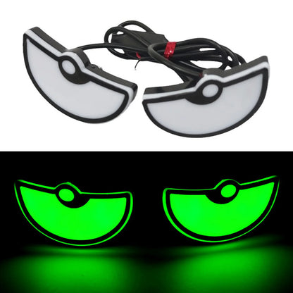2PCS Car LED Devil Eyes Light Universal Demon Eyes Headlight Motorcycle Mini Turn Signal Flasher Tail Lamp Auto Decoration Light