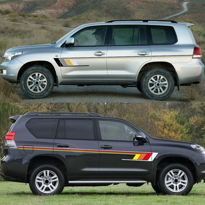 Car Sticker Modified Sports Body Waist Line Styles Decal Vinyl Decoration Accessories For Toyota Land Cruiser LC70 LC76 LC79 LC8