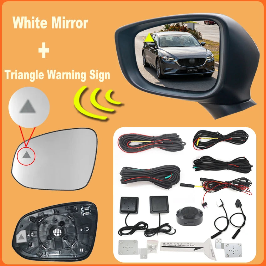 For Mazda ATENZA 2014-2021 BSD BSM blind spot Radar detection system 24GHZ Microwave Sensor BSA Mirror light alarm Anti Glare