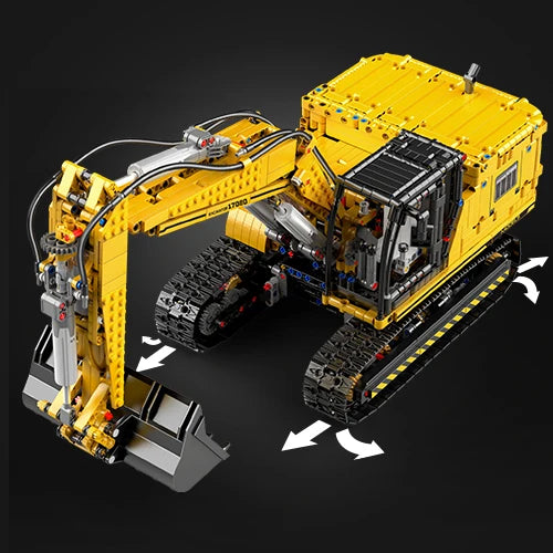 MOULD KING 13112 Technical Car Toys The MOC-2513 APP&RC Motorized Excavator Model Building Blocks Bricks Kids Christmas Gift