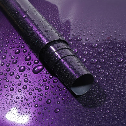50CM PET Midnight Purple Car Vinyl Film Sticker Bubble Free Packaging Sticker Stretch Self-Adhesive Universal for Car Motorcycle