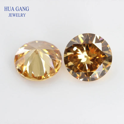Big size 5A Cubic Zirconia Stone Multicolor Round Shape Brilliant Cut Loose CZ Stones Synthetic Gems Beads For Jewelry