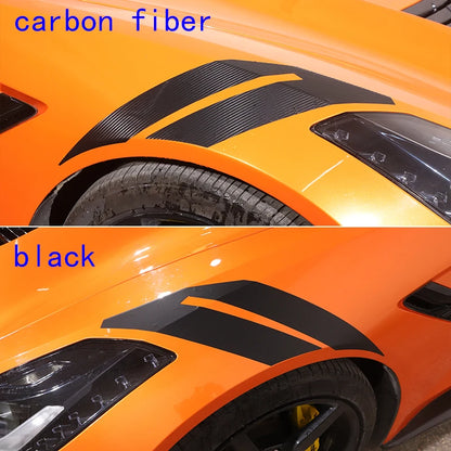1Pair Sport Racing Side Fender Decals Car Decoration Stickers For Chevrolet Corvette C7 2014-2019 Automobile Accessories