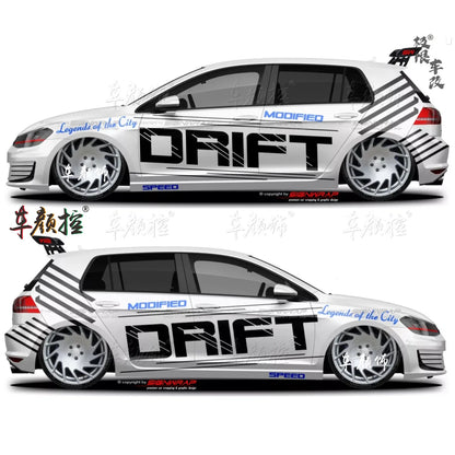 Car stickers For Volkswagen Golf8 MK5 MK6 MK7 GTI POLO customized exterior design sporty fashionable decals Vinyl  Accessories