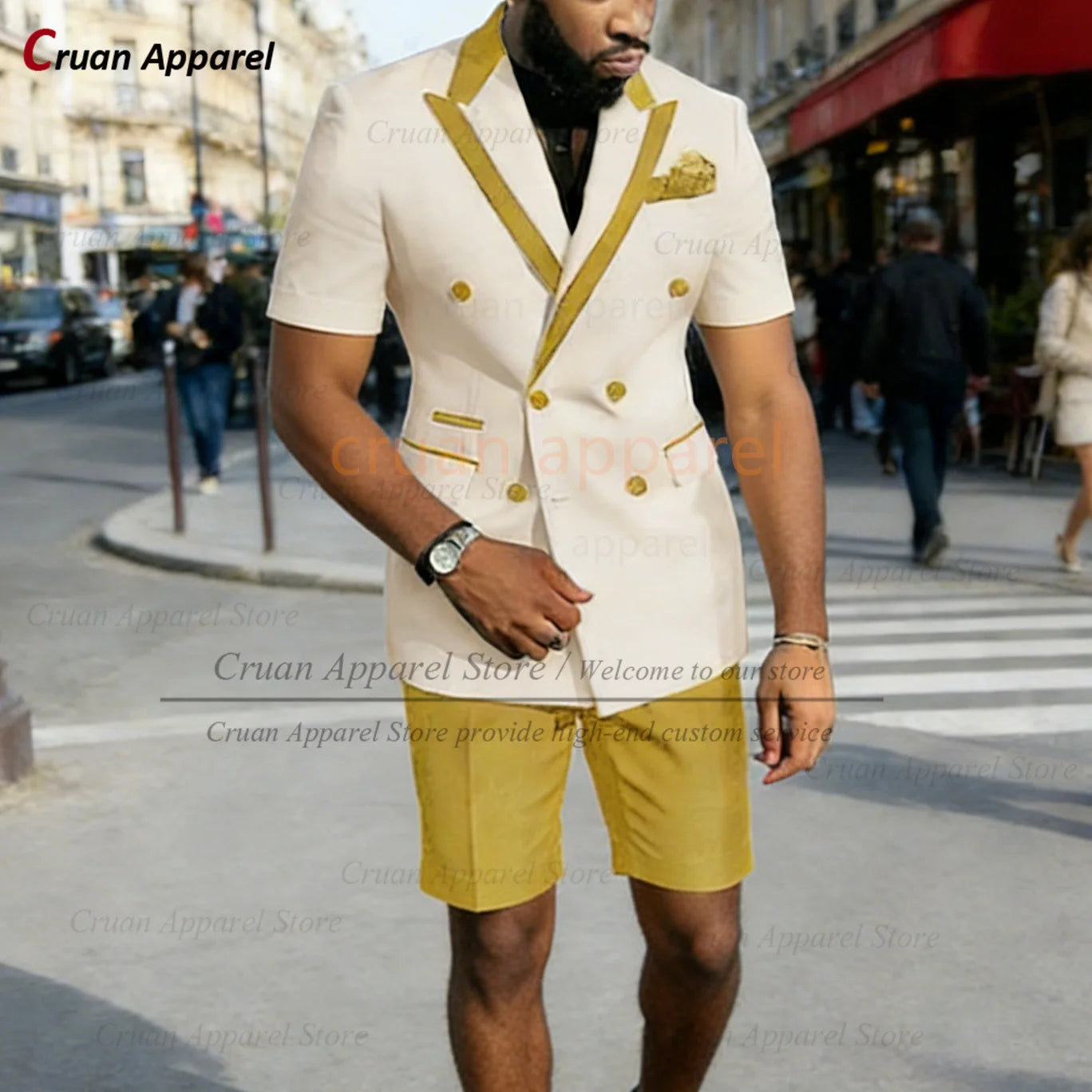 Summer Casual Outfits For Men Birthday Banquet Custom High Quality Blazer Pants 2 Pieces Evening Dinner Fashion Suit Sets