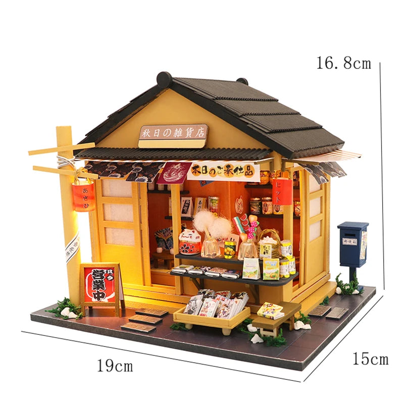 Wooden Miniature Doll House 3D Puzzle Assembly Building Model Kit Small Room Toys Home With Furniture Birthday Gifts Dollhouse﻿