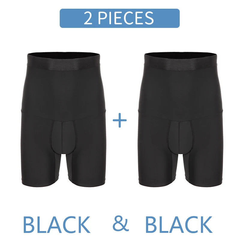 Men Tummy Control Shorts Body Shaper Compression High Waist Trainer Belly Stomach Flat Slimming Shapewear Boxer Underwear Fajas