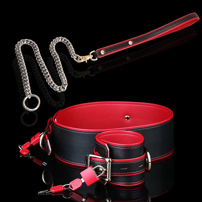 ANOSX Male Wrist Restraint Belt Leg Wristband PU Leather Restraint Strap Thigh Straps Body BDSM Adult Game Sex Toys For Men