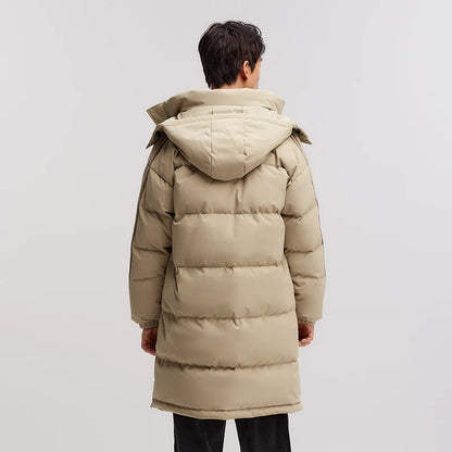Semir Down Jacket Men Three-Resistant Mid-Length Outerwear 2024 New Contrasting Colors Sports Style Winter Outfit Thick Couple