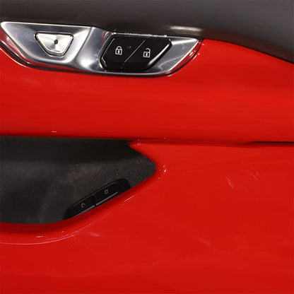 ABS Red For Chevrolet Corvette C8 Stingray Z51 Z06 2020-2023 Car Door Anti-kick Panel Cover Trim Sticker Car Accessories