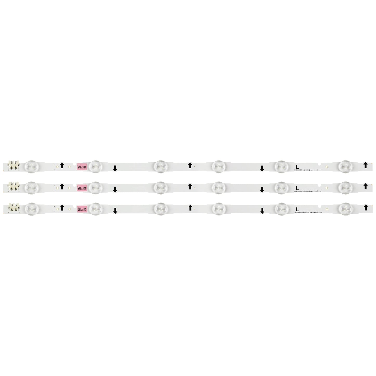 Original 3PCS LED Backlight 6 Lamp strip D4GE-280DC0-R2 BN41-02168A BN96-30413A for Samsung 28" TV UE28J4100 UE28J4100AW