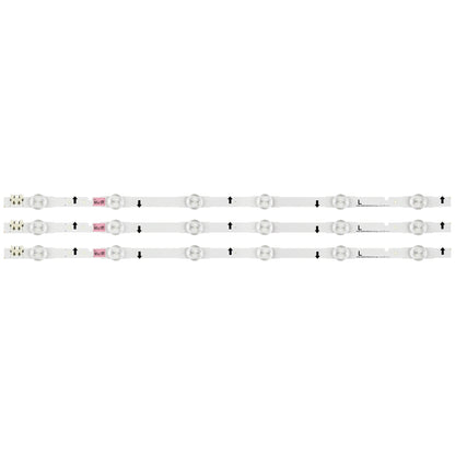 Original 3PCS LED Backlight 6 Lamp strip D4GE-280DC0-R2 BN41-02168A BN96-30413A for Samsung 28" TV UE28J4100 UE28J4100AW
