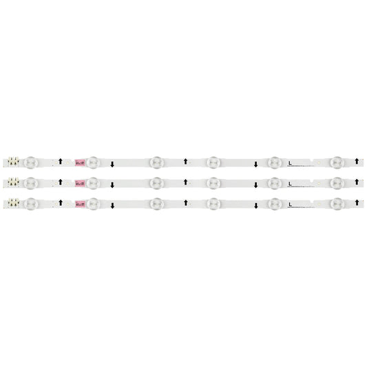 Original 3PCS LED Backlight 6 Lamp strip D4GE-280DC0-R2 BN41-02168A BN96-30413A for Samsung 28" TV UE28J4100 UE28J4100AW
