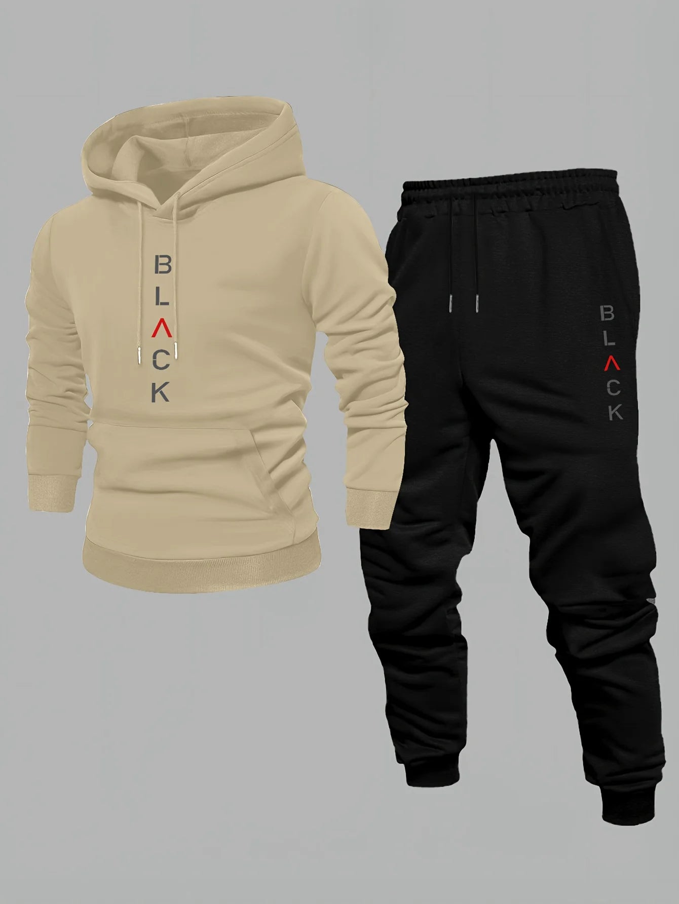 Lazy Monkey Printed Fall/Winter Men's Loose-Fitting Sweater Set - Two Pieces - Daily Men's Casual Fashion Wear