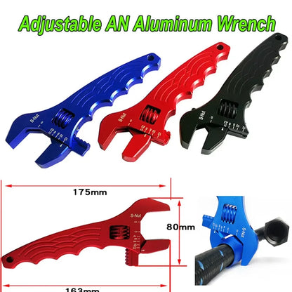 AN Aluminum Wrench Adjustable Hose Connector Tool Aluminum Wrench Hose Adapter End