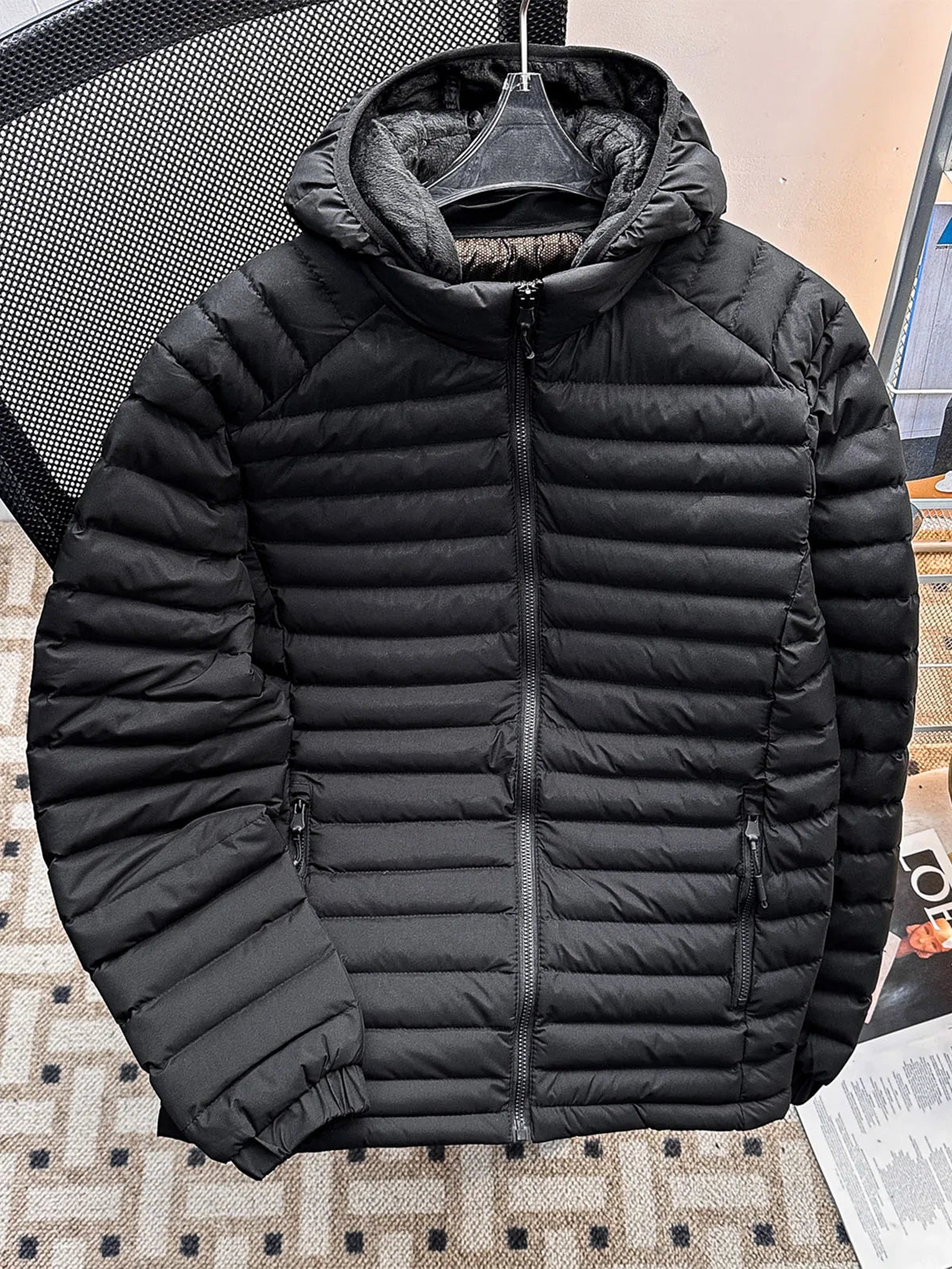 Men's down Cotton Jacket Lightweight Hooded Coat Trendy Winter Outerwear Warm Couples Cold-resistant Bread Style Clothing
