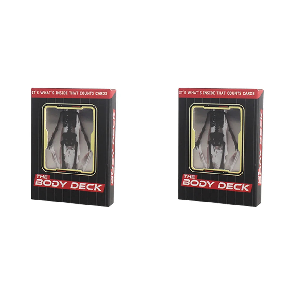The Body Deck Skeleton Playing Cards Multifunctional Transparent Anatomy Poker Cards Skeletons X-Ray Designs Educational Gift