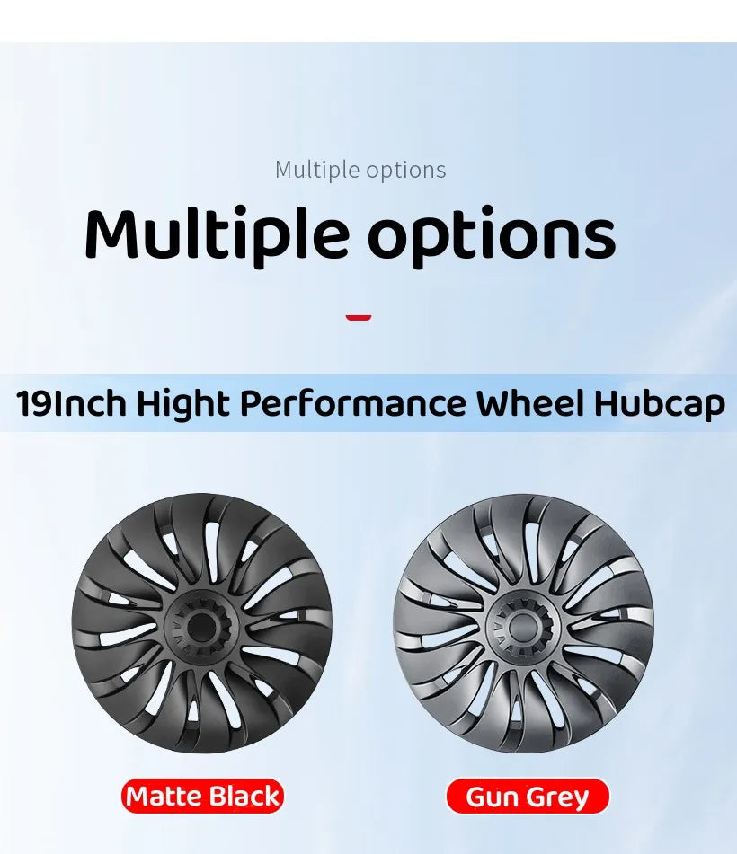 1PCS/4PCS Hub Cap Performance Replacement 19 Inch Wheel Cap Automobile Hubcap Full Rim Cover Accessories For Tesla Model Y 2024