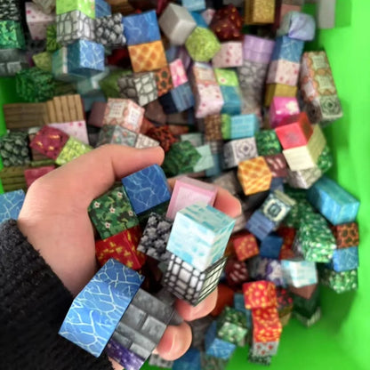 3D Magnetic Mine World Cube Building Blocks Magnet World Set Magnetic Building Blocks Pixel Cube World Model Birthday Gifts