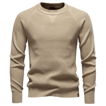 AIOPESON Raglan Sleeve Polo Shirt Men Henley Collar Solid Color Long Sleeve Heavyweight Cotton Business Casual Autumn Winter