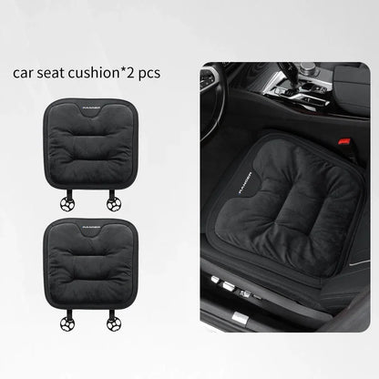 Car Seat Cushion For Ford Ranger T9 T7 T1 Raptor Warm Flannel Thick Plush Universal Rear Seat Backrest Protector Cover