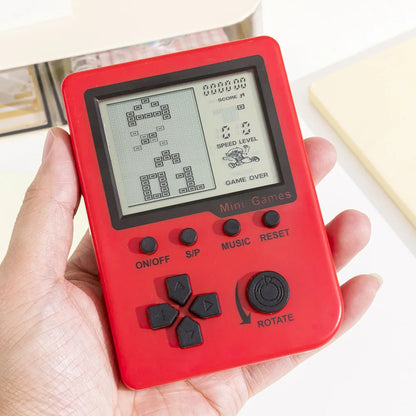Retro Pocket Handheld Game Console Keychain Classic Tetris Electronic Game Player 26 Kinds Games Mini Kids Toy Birthday Present
