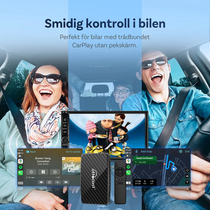 Ottocast Play2video Pro AI Box Wireless Carplay Android Auto Adapter Netflix Dongle Video Playback 1080p Screen Mirror for Cars