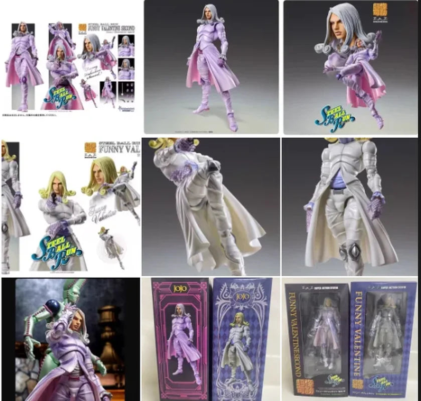 Jojo S Bizarre Adventure Funny Valentine Steel Ball Run Action Figure Pvc Collectible Model Desktop Decor For Adult Anime Fans