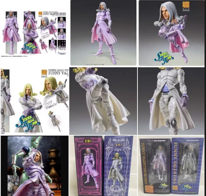 Jojo S Bizarre Adventure Funny Valentine Steel Ball Run Action Figure Pvc Collectible Model Desktop Decor For Adult Anime Fans
