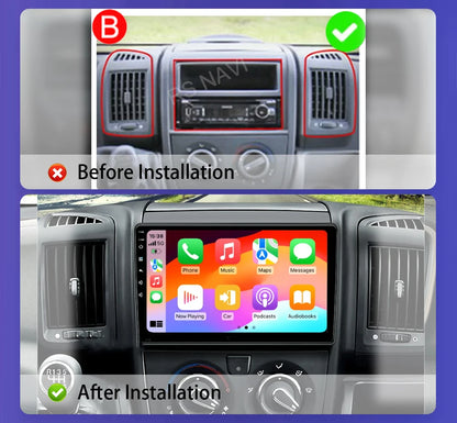 Android 15 For Fiat Ducato Peugeot Boxer Citroen Jumper 2006-2022 2K QLED Android Car Radio Multimedia stereo Player GPS CarPlay