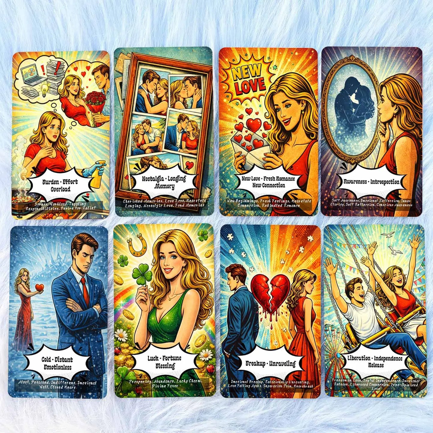 50Pcs  What Will Love Reveal Oracle Cards, 13x8 Cm, Card Game Revealing Truths About Your Love Life and Relationships