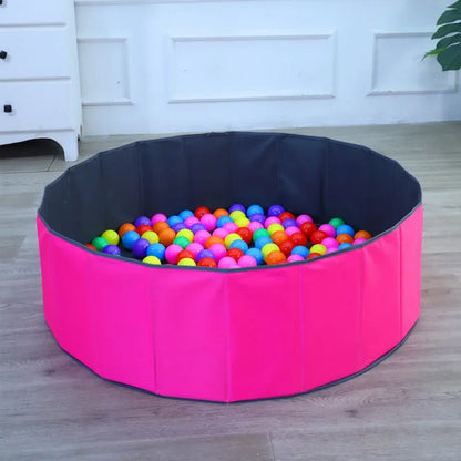 Foldable Kids Ball Pit Playpen Baby Safety Indoor Play Castle Parent-child Interactive Play Area Portable Storage for Toddlers