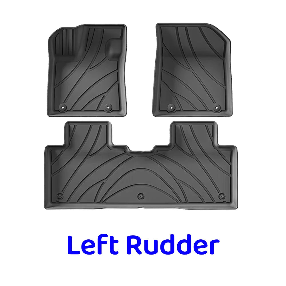 For Geely Galaxy EX5 E5 2024 2025 TPE Floor Mat Trunk All-Weather 3D Liner Accessories Black(Left Rudder&Right Rudder)