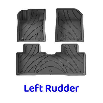 For Geely Galaxy EX5 E5 2024 2025 TPE Floor Mat Trunk All-Weather 3D Liner Accessories Black(Left Rudder&Right Rudder)