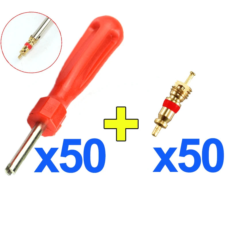 Copper Tire Valve Core Remover Installer Tool Kit Car Motorcycle Bicycle Tyre Repair Set Air Valve Stem Core Removal Screwdriver