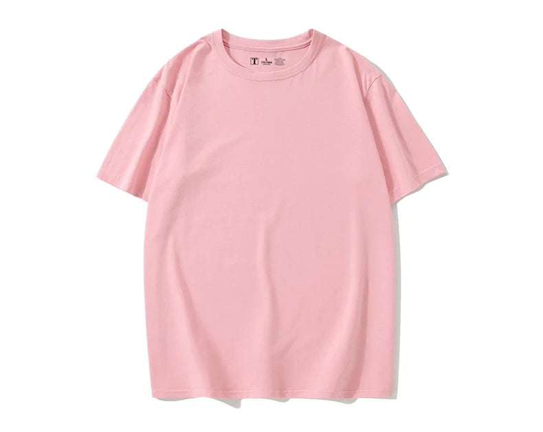 Simple White Oversize T-shirts For Women Cotton Summer Green T Shirts Women Short Sleeve Loose Blue T Shirt Women Yellow Top Tee