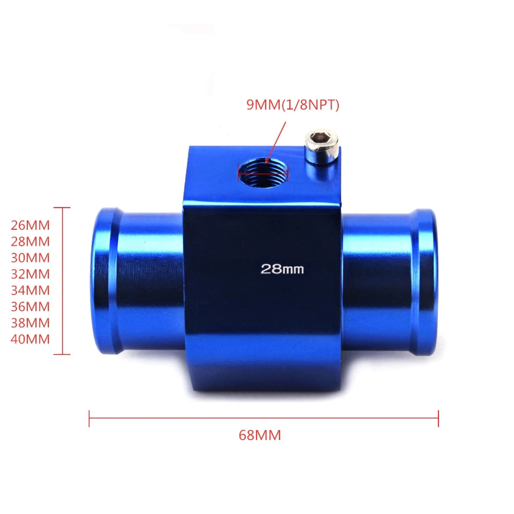 2'' 52mm Car Water Temp Gauge LCD Digital Display 40~140 ℃ With Water Temp Sensor Water Temp Joint Pipe Sensor Adapter 1/8NPT